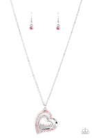 A Mothers Heart - Pink Paparazzi Necklace