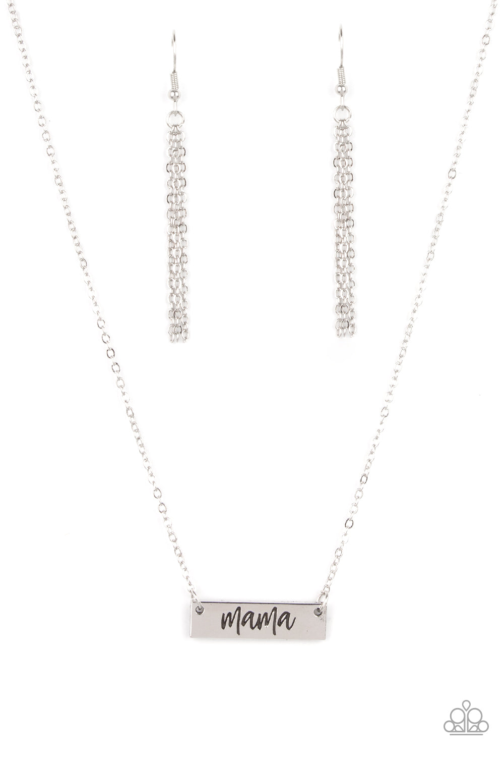 Blessed Mama - Silver Paparazzi Necklace