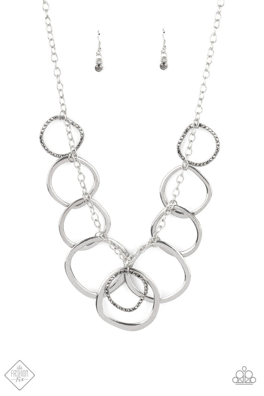 Dizzy With Desire - Silver Paparazzi Necklace