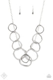 Dizzy With Desire - Silver Paparazzi Necklace