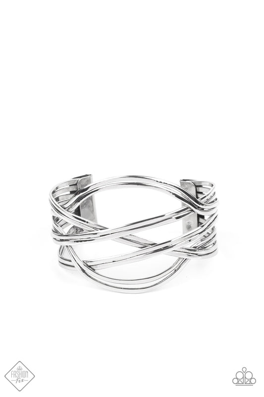 Hautely Hammered - Silver Paparazzi Bracelet