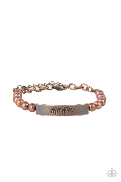 Mom Squad - Copper Paparazzi Bracelet