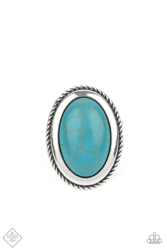 Canyon Sanctuary - Turquoise Blue Paparazzi Ring