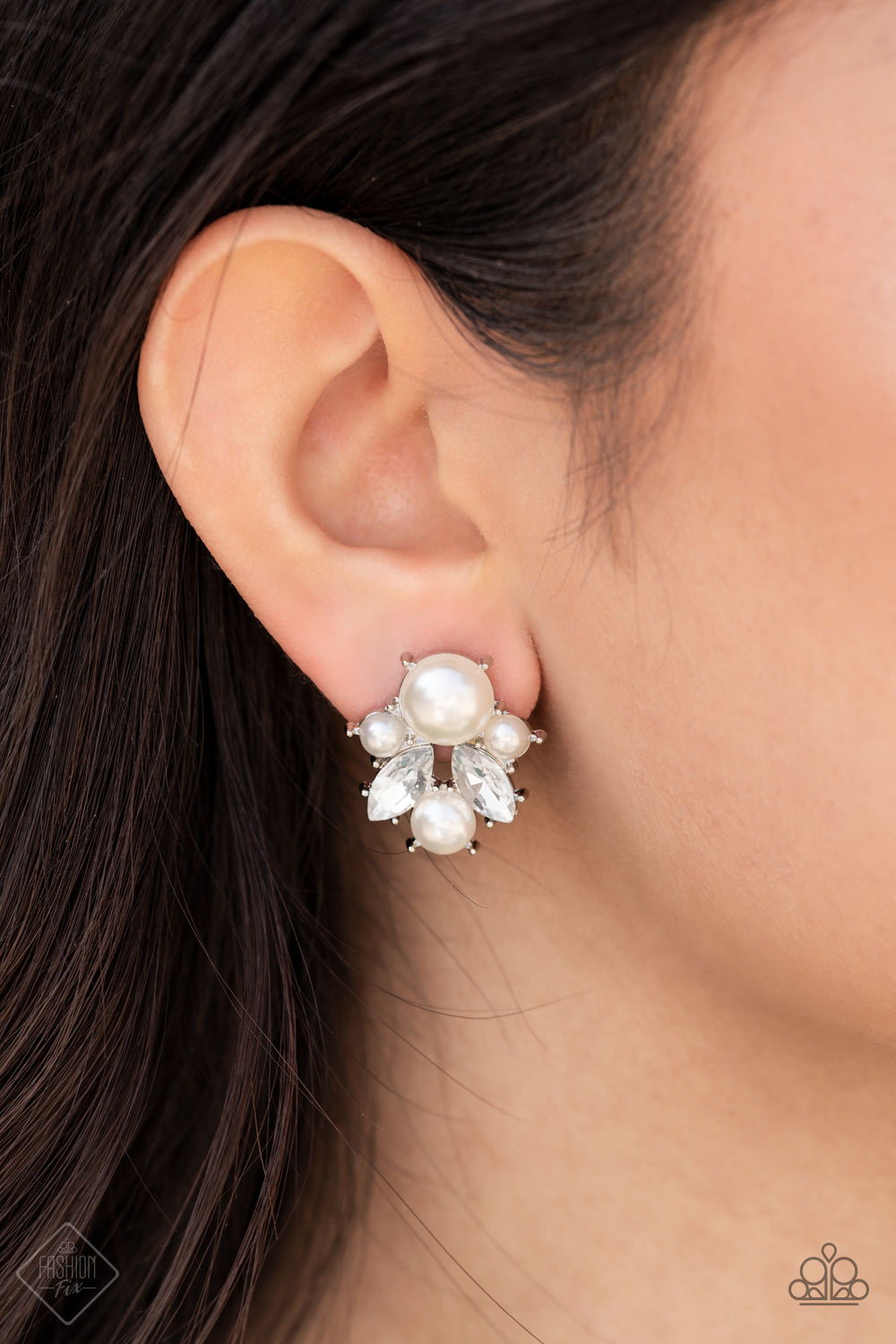Royal Reverie White Paparazzi Earrings