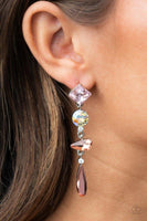 Rock Candy Elegance Pink Paparazzi Earrings