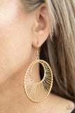 Artisan Applique - Gold Paparazzi Earrings