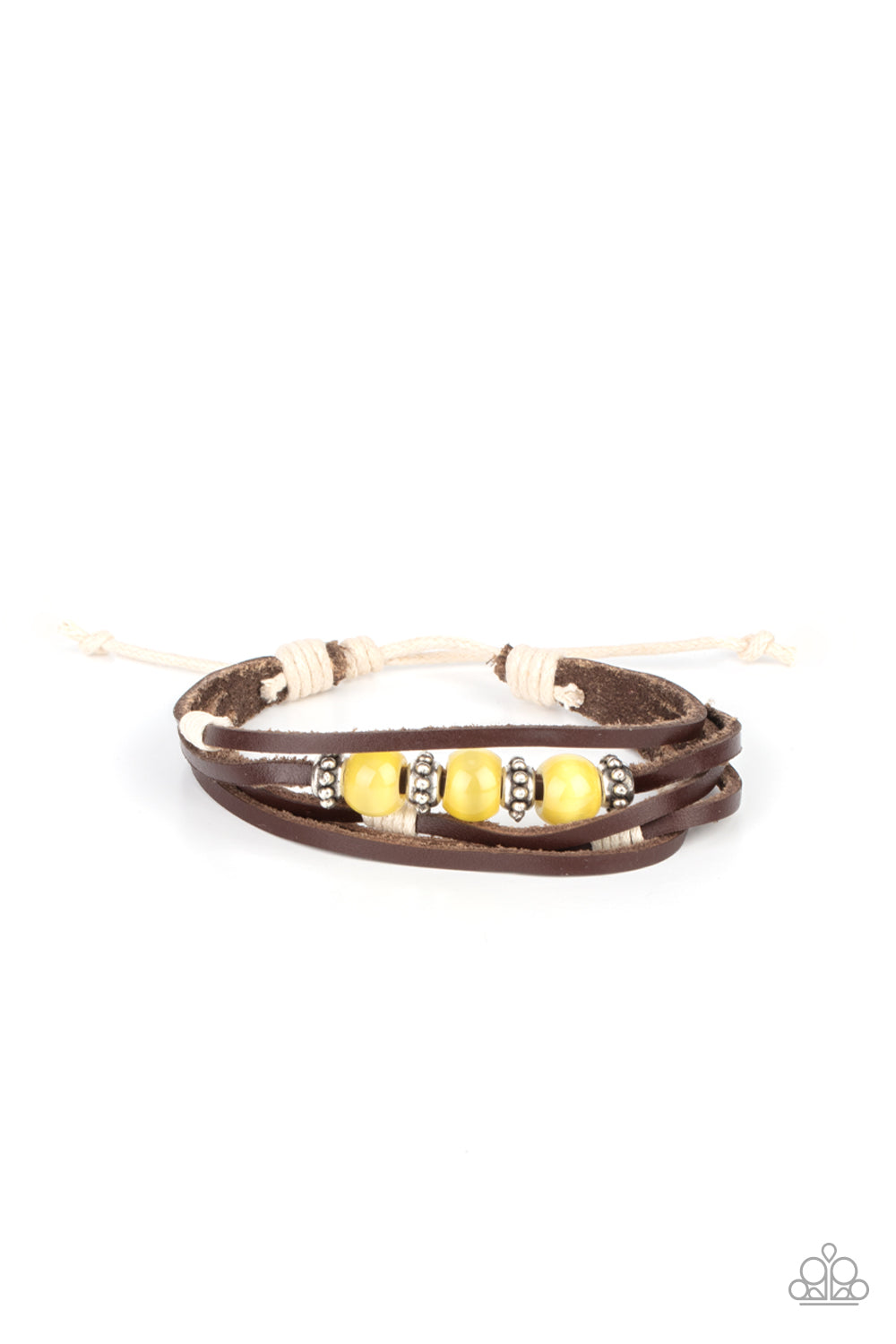 Homespun Radiance - Yellow Paparazzi Bracelet