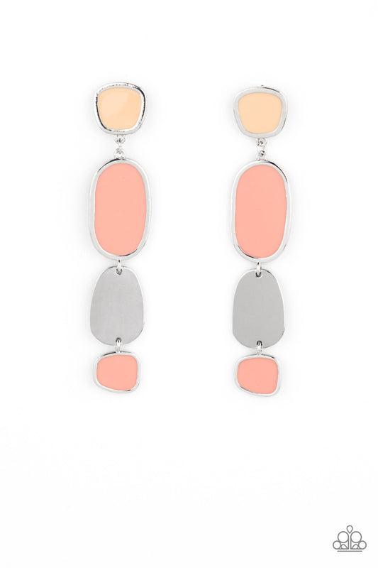 All Out Allure - Orange Paparazzi Earrings