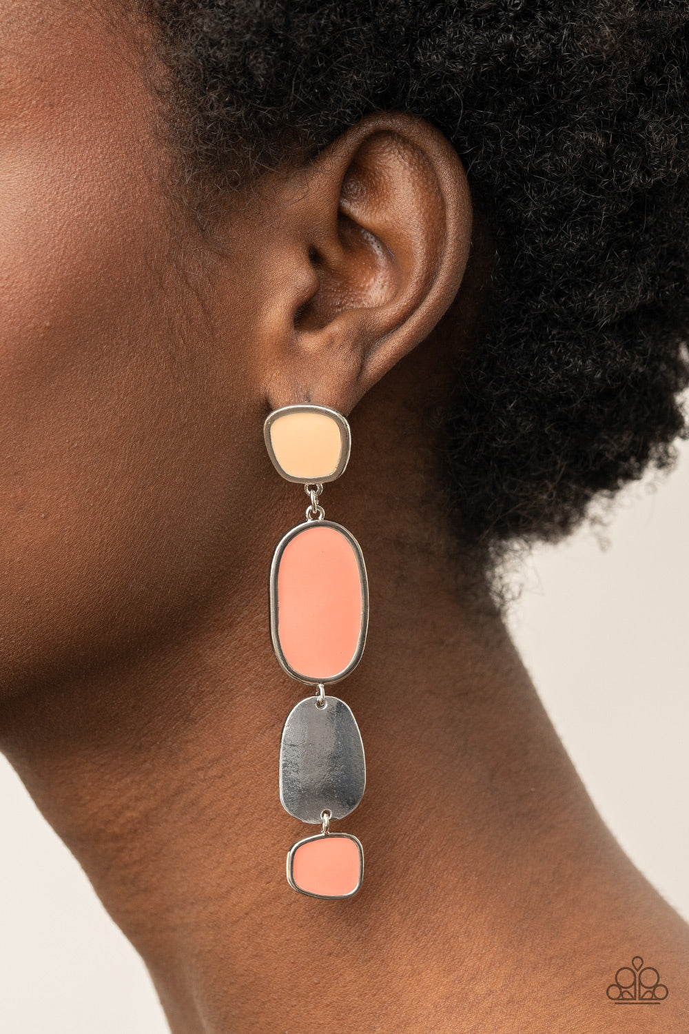 All Out Allure - Orange Paparazzi Earrings