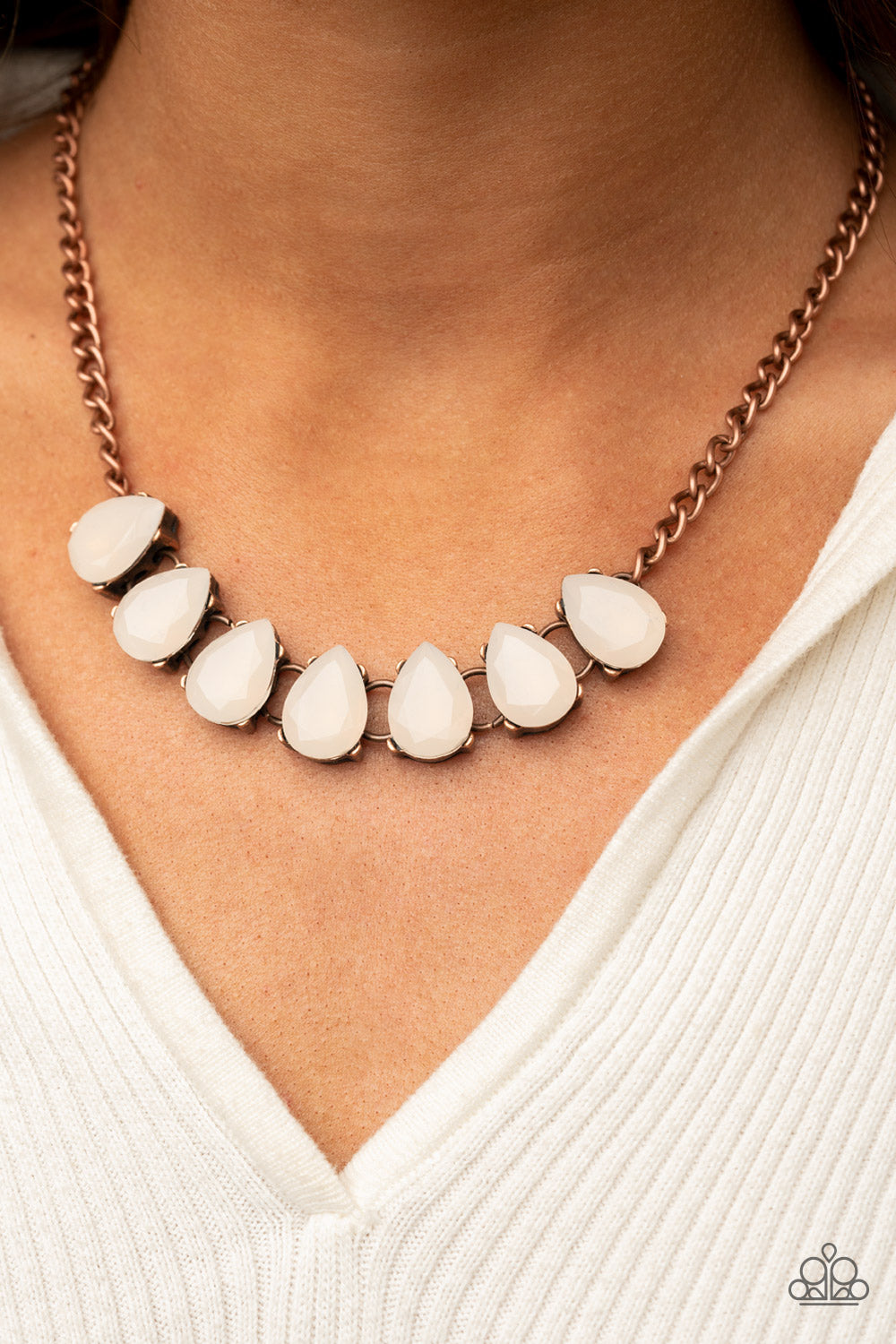 Above The Clouds - Copper Paparazzi Necklace