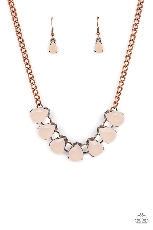 Above The Clouds - Copper Paparazzi Necklace