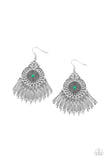 Dream a Little DREAMCATCHER - Green Paparazzi Earrings
