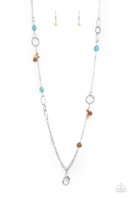 Sandstone Safari - Multi Paparazzi Lanyard Necklace