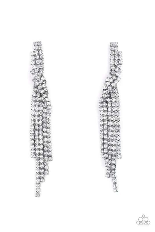 Cosmic Candescence - Black Paparazzi Earrings