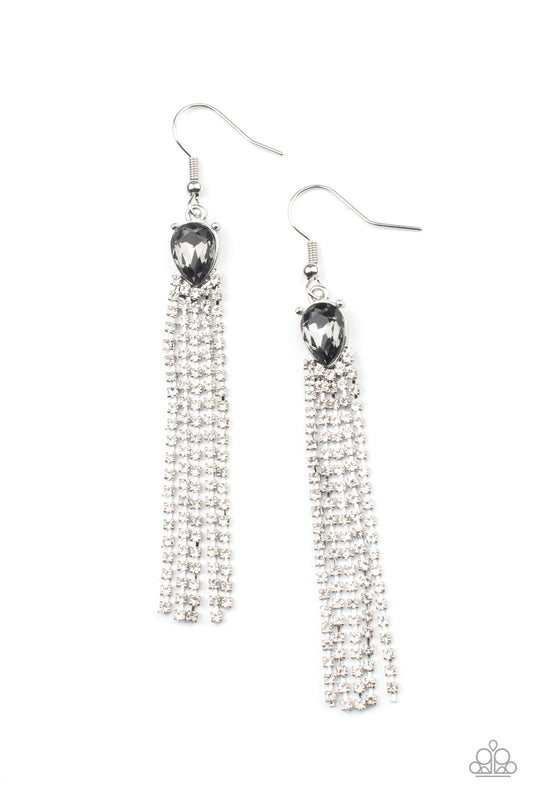 Drop-Dead Dainty - Silver Paparazzi Earrings