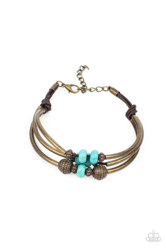 Road Trip Rebel - Brass Paparazzi Bracelet