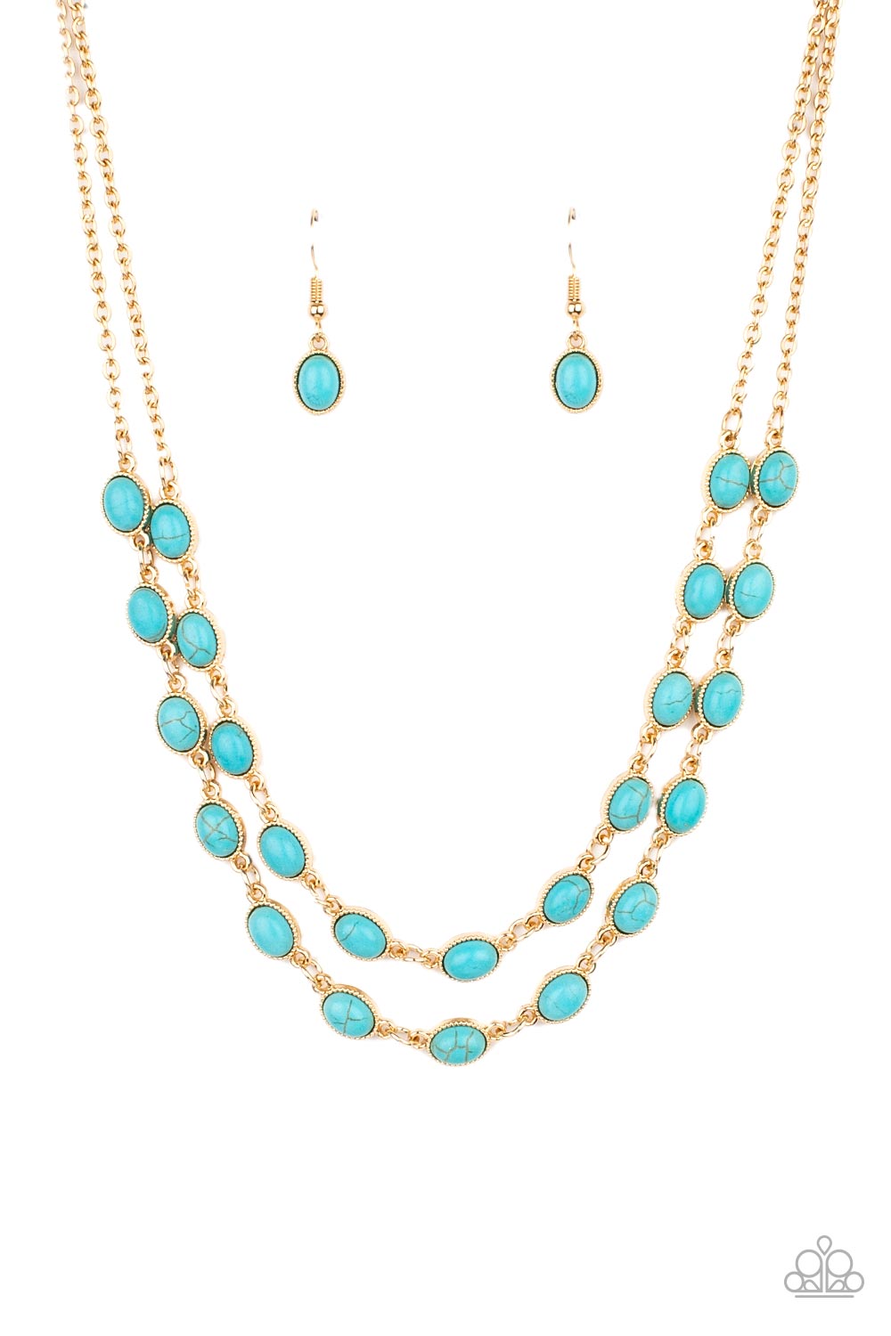 Sahara Safari - Blue Paparazzi Necklace