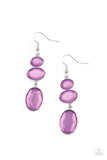 Tiers Of Tranquility - Purple Paparazzi Earrings