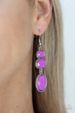 Tiers Of Tranquility - Purple Paparazzi Earrings