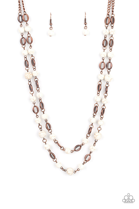 Essentially Earthy - Copper Paparazzi Necklace
