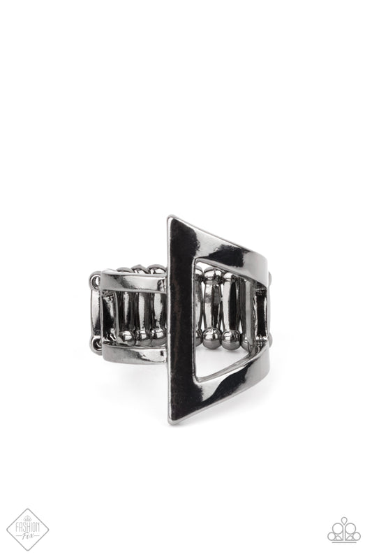 Rebel Edge - Black Paparazzi Ring