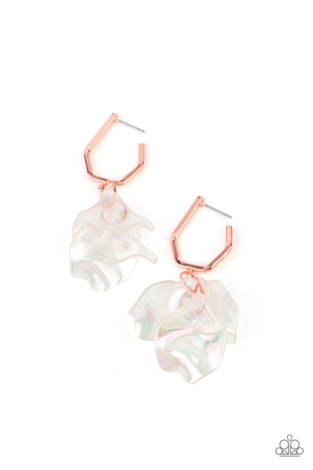 Jaw-Droppingly Jelly - Copper Paparazzi Earrings