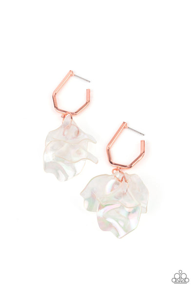 Jaw-Droppingly Jelly - Copper Paparazzi Earrings