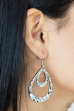 Museum Muse - Silver Paparazzi Earrings