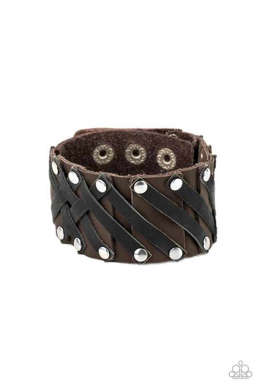 Rebel Rumble - Brown Paparazzi Urban Bracelet