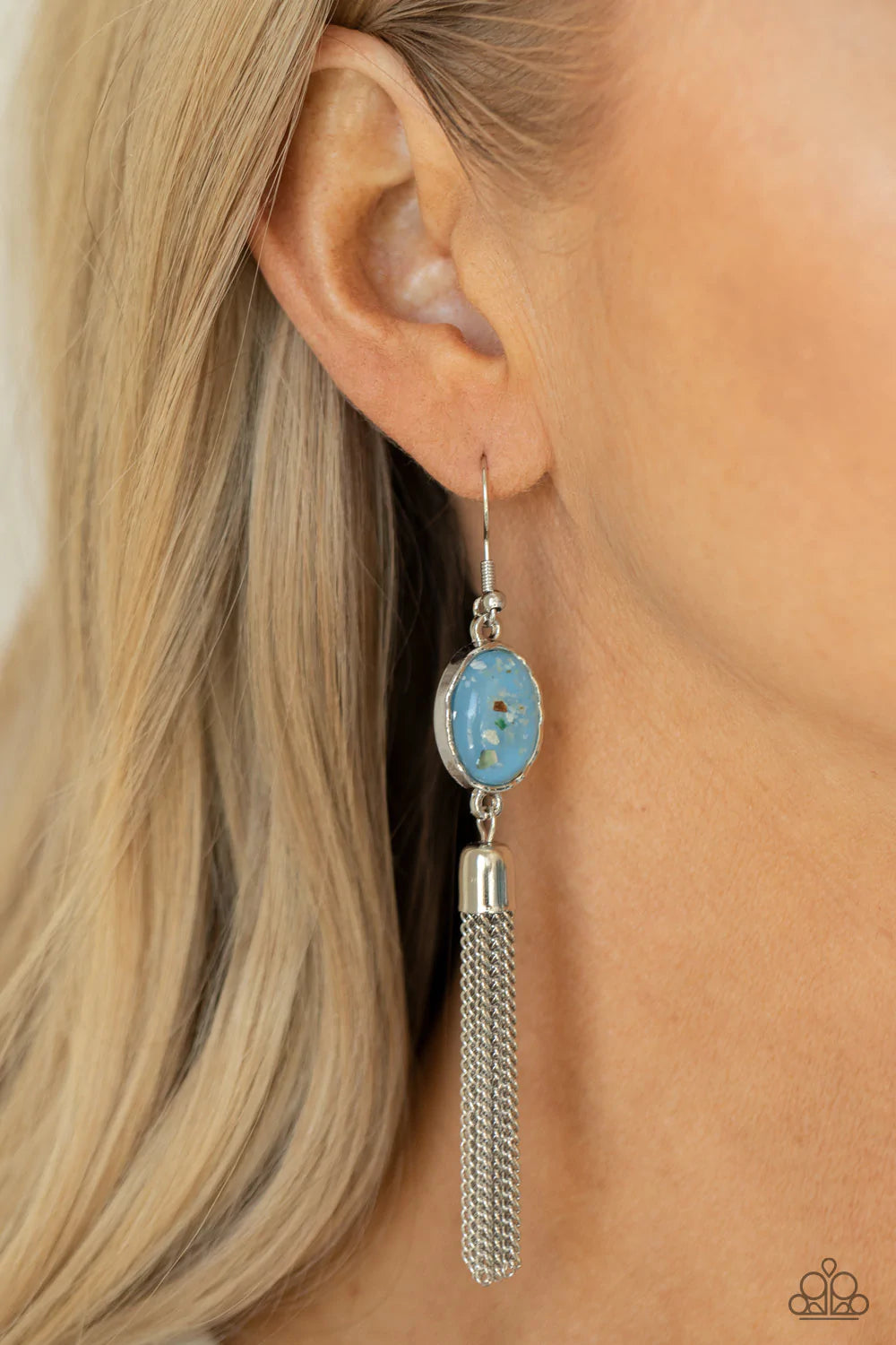 Oceanic Opalescence - Blue Paparazzi Earrings