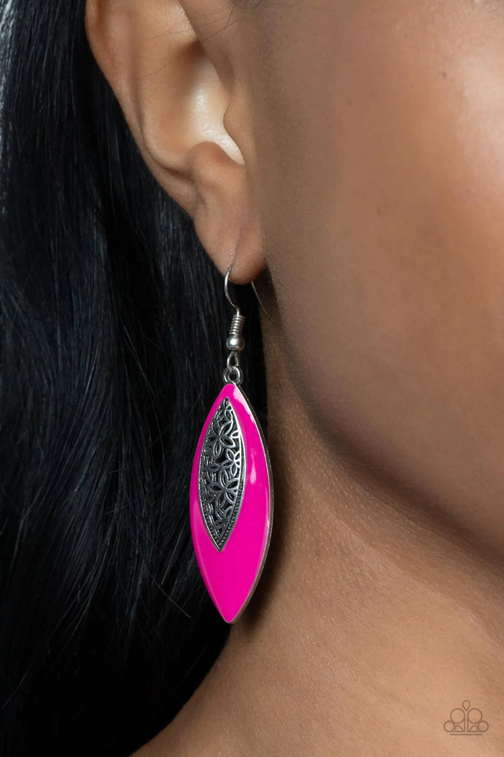 Venetian Vanity Pink Paparazzi Earrings