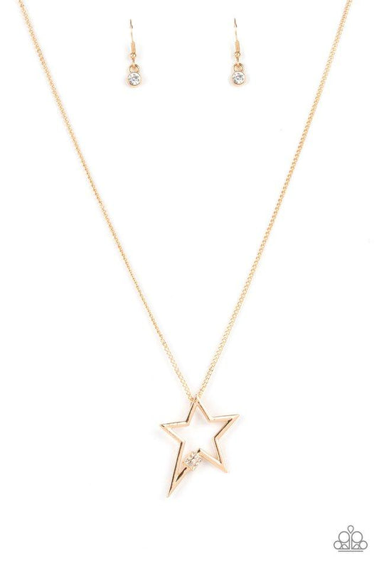 Light Up The Sky Gold Paparazzi Necklace