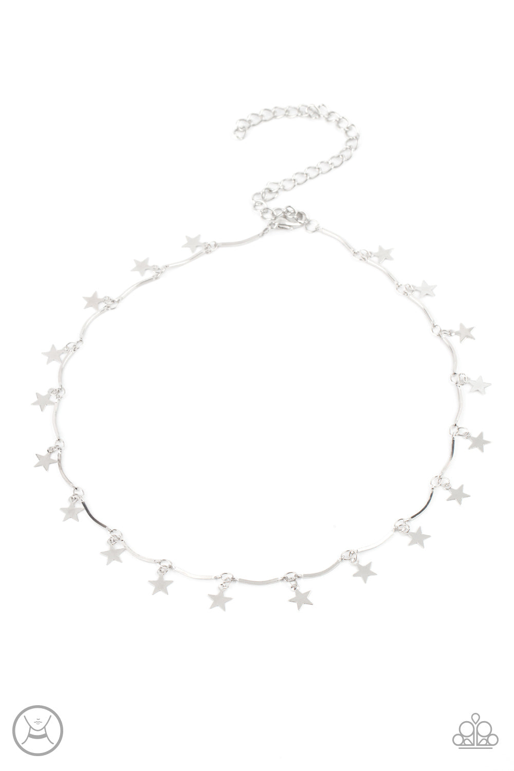 Little Miss Americana - Silver Paparazzi Necklace