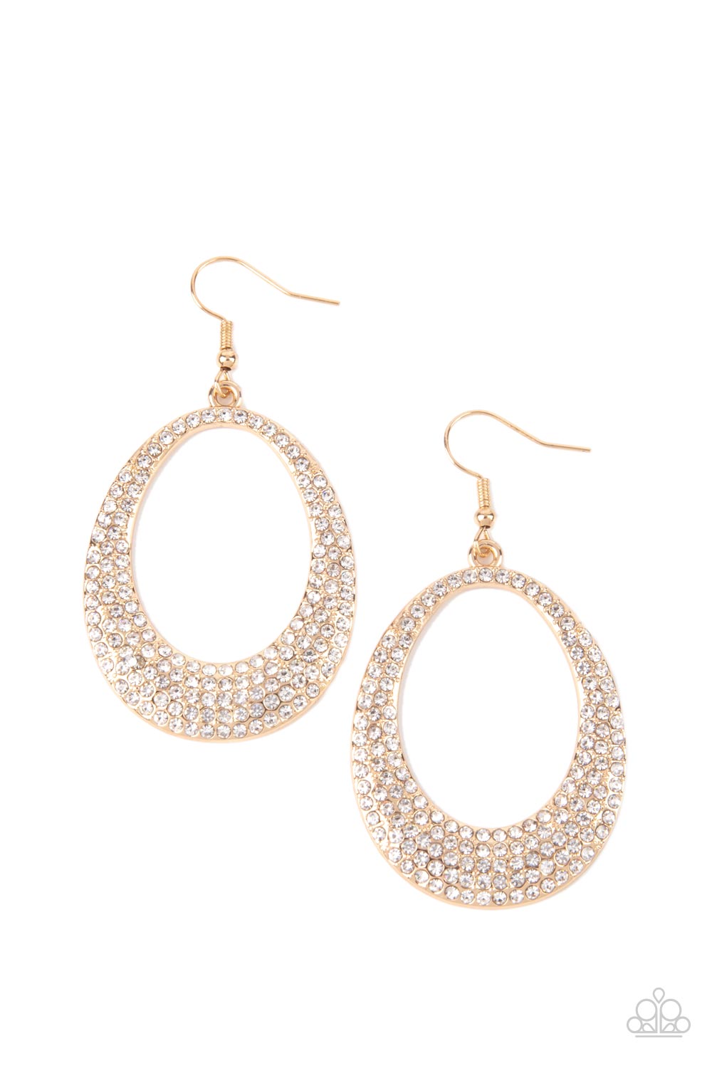 Storybook Bride - Gold Paparazzi Earrings