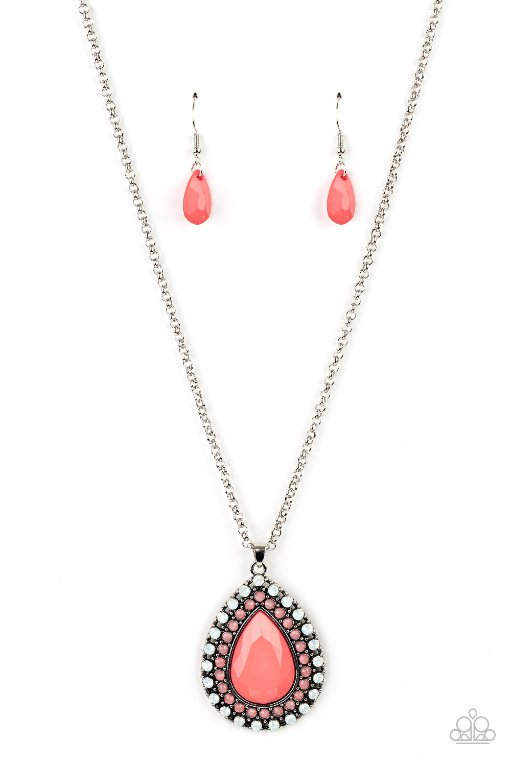 DROPLET Like Its Hot - Multi Paparazzi Necklace