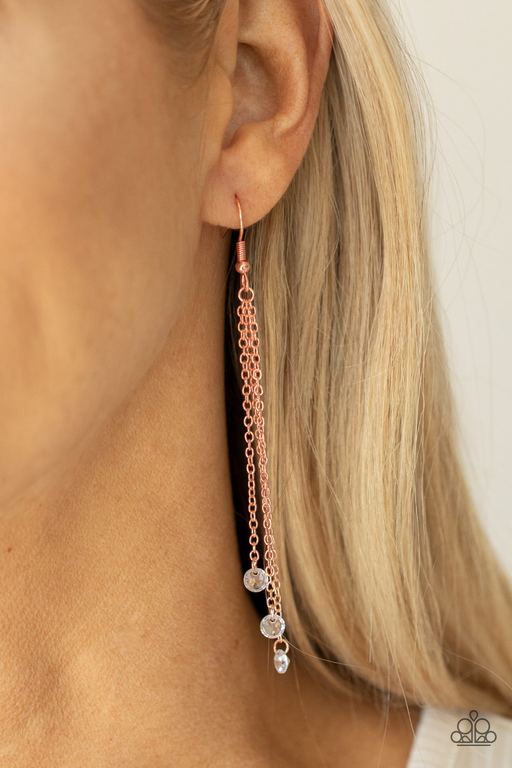Divine Droplets - Copper Paparazzi Earrings