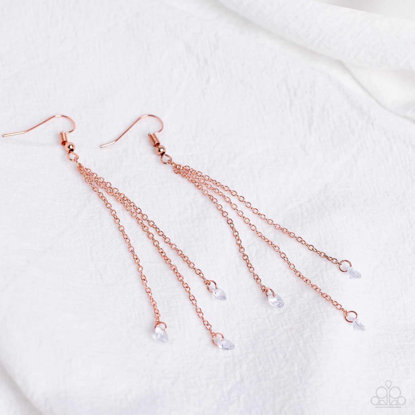 Divine Droplets - Copper Paparazzi Earrings