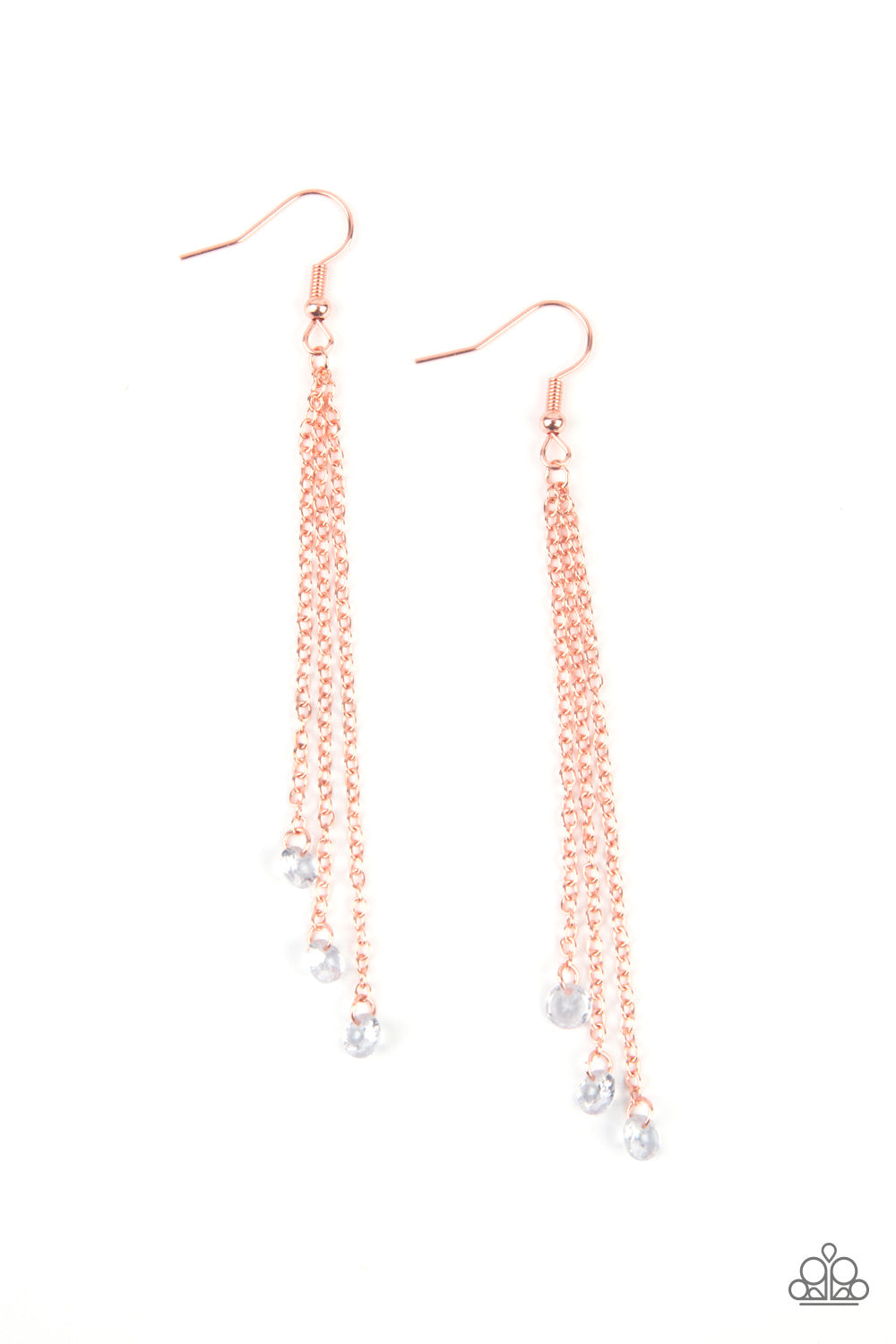 Divine Droplets - Copper Paparazzi Earrings