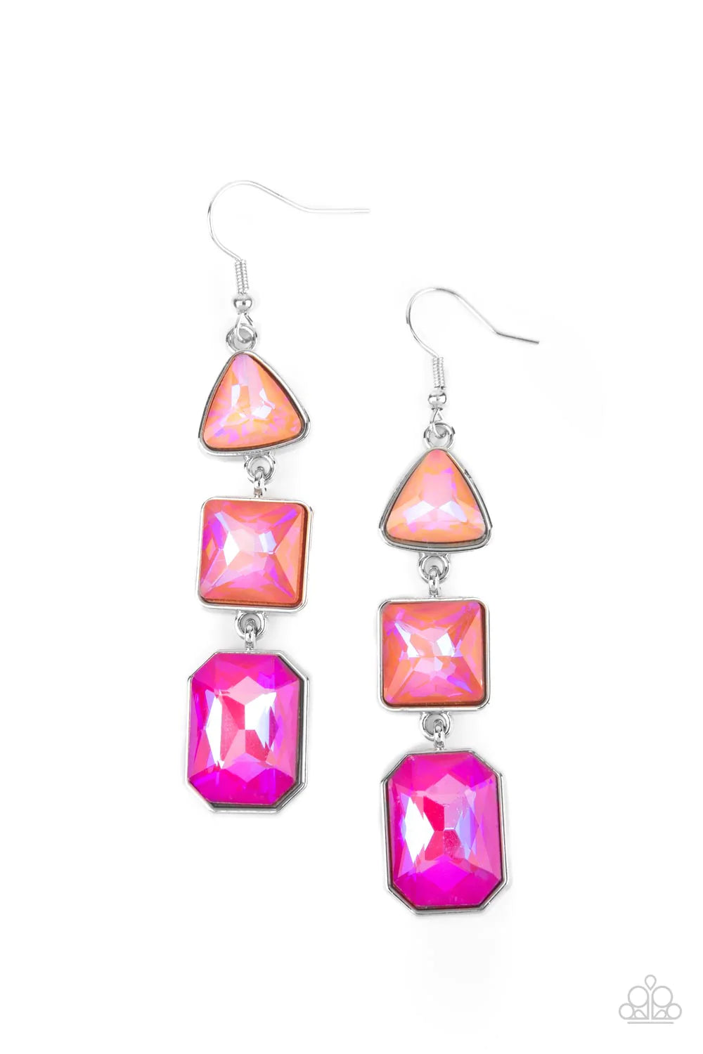 Cosmic Culture Pink Paparazzi Earrings
