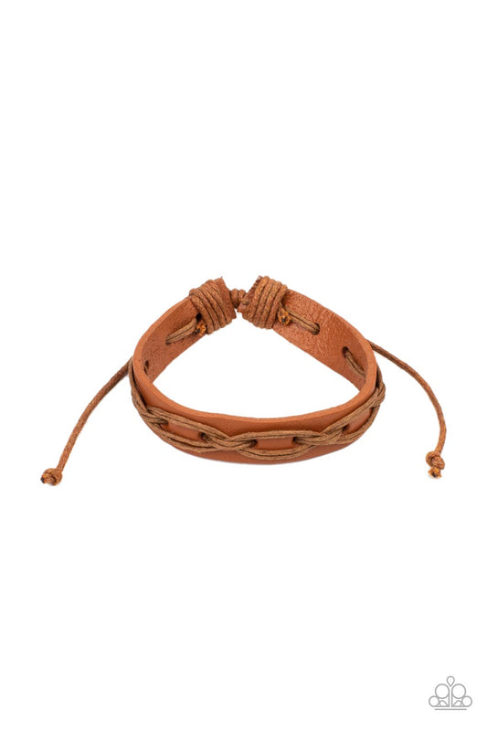 Macho Mystery - Brown Paparazzi Urban Bracelet