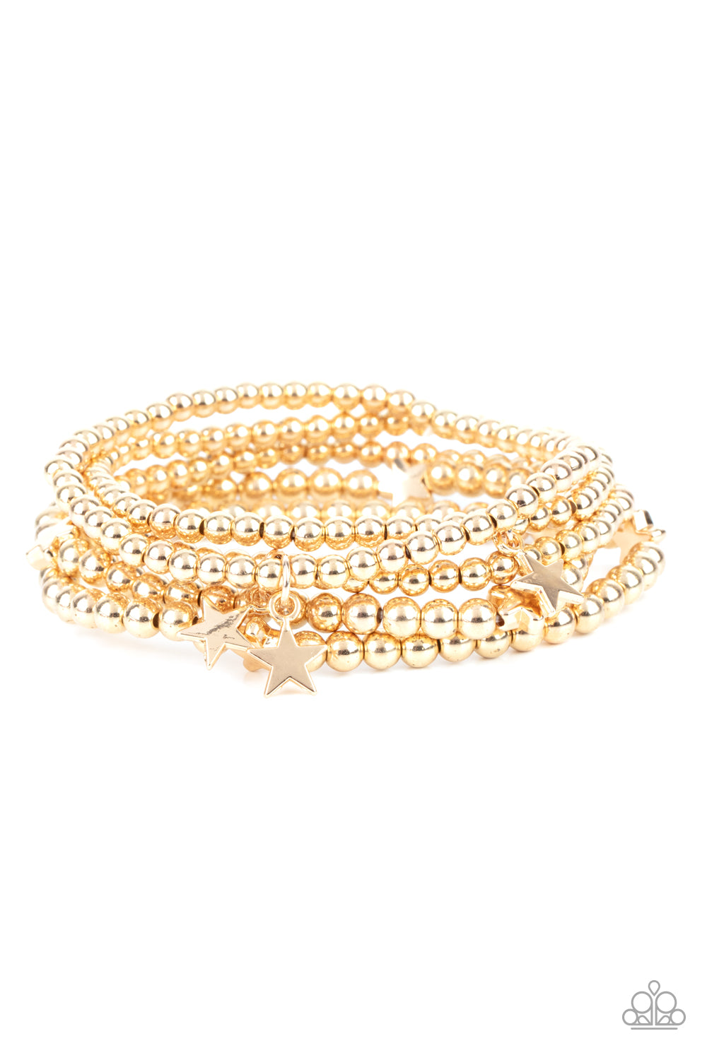 American All-Star - Gold Paparazzi Bracelet