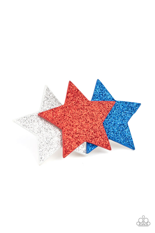 Happy Birthday, America - Multi Paparazzi Hairclip