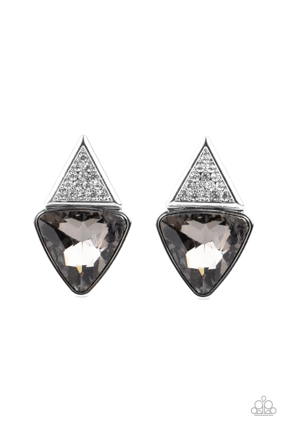 Risky Razzle - Silver Paparazzi Earrings