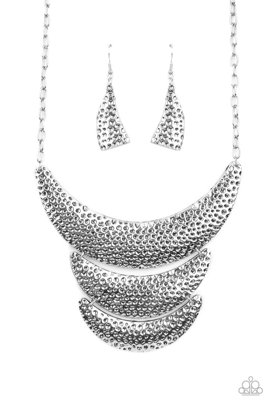 Moonwalk Magic - Silver Paparazzi Necklace