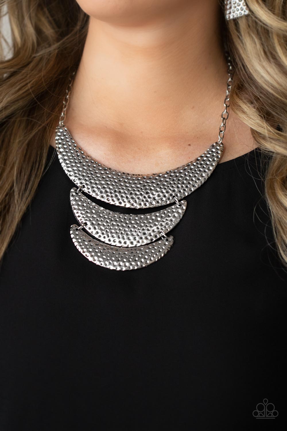 Moonwalk Magic - Silver Paparazzi Necklace