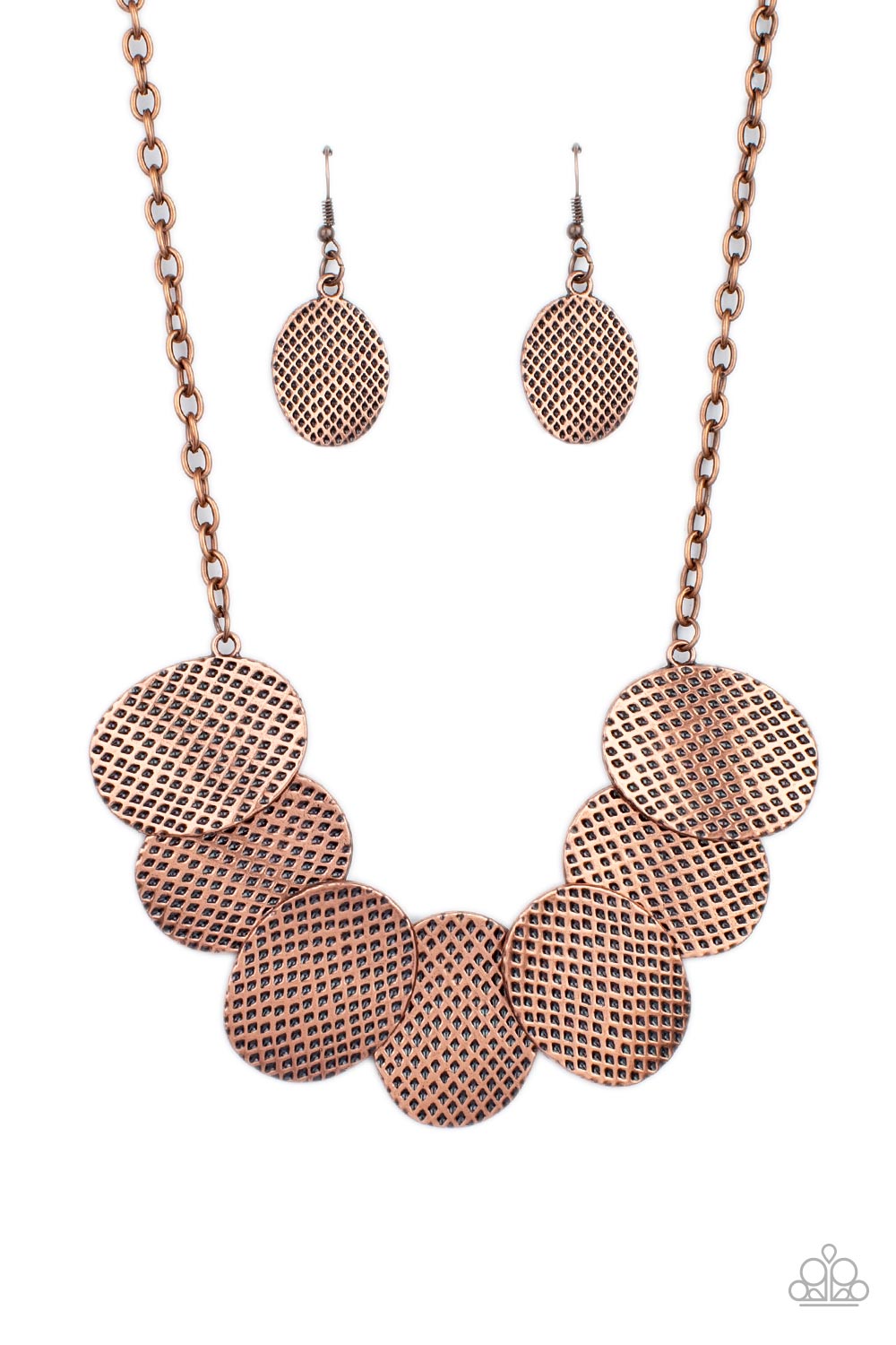Industrial Wave - Copper Paparazzi Necklace
