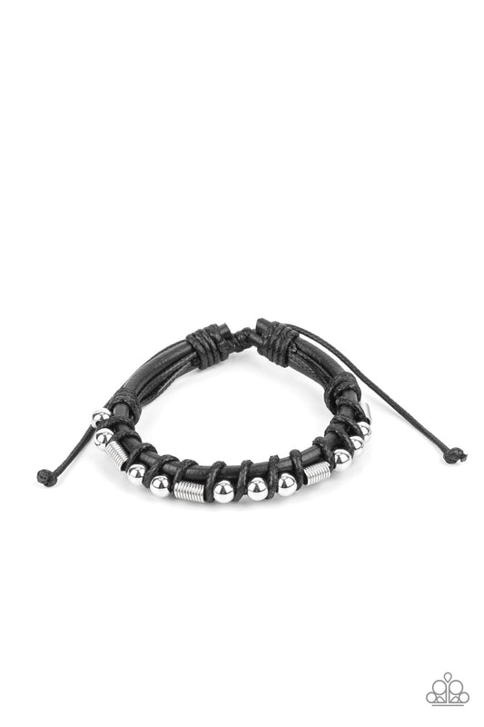 Bronco Brawler - Black Paparazzi Urban Bracelet