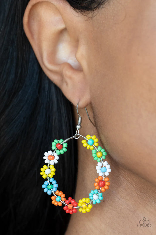 Festively Flower Child Multi Paparazzi Earrings