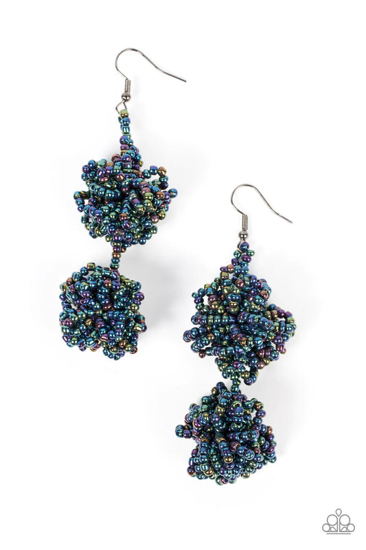 Celestial Collision Multi Oil Spill Paparazzi Earrings