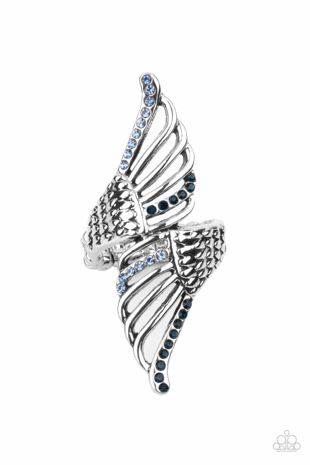 Angels Among Us - Blue Paparazzi Ring